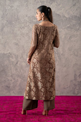 2-PC Staple Jacquard Shirt with Trouser CMA-3-276